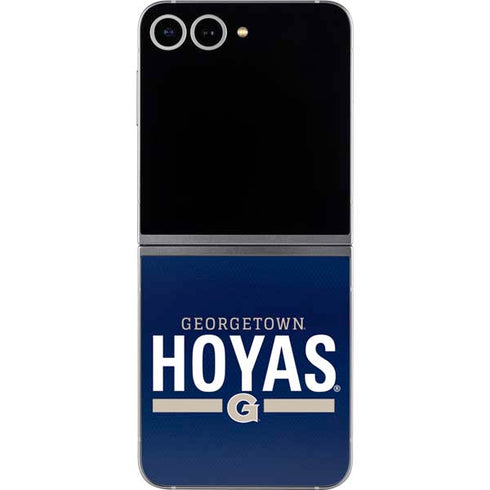 Georgetown University Hoyas Stripe Galaxy Z Flip6 Skin